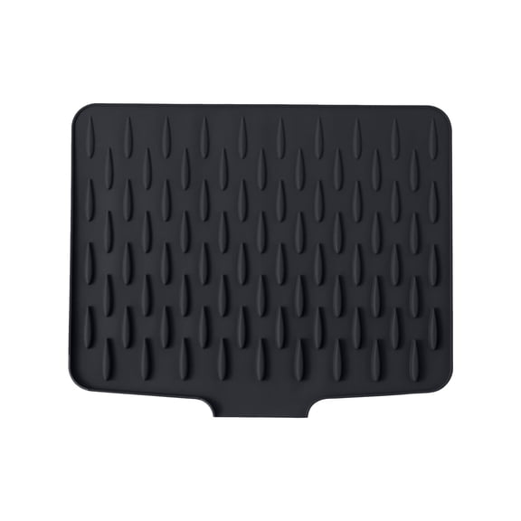Uxgjfwu Silicone Drain Mat, Countertop Slope Drying Rack for Dishes Sink Kitchen Utensil Organizer Non Slip Dish Drying Pad Drain Board Replacement