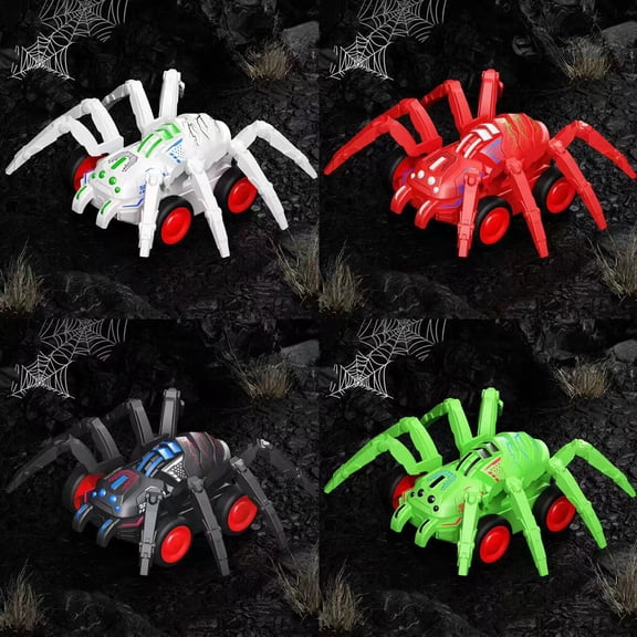 Uxgjfwu Simulation Spider Shaped Vehicle Toy, Inertia Powered Crawling Toy Car, Mechanical Spider Design with Forward Motion, Unique Off-Road Toy for Action Play
