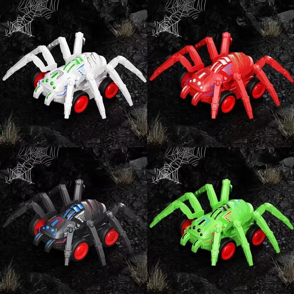 Uxgjfwu Simulation Spider Shaped Vehicle Toy, Inertia Powered Crawling Toy Car, Mechanical Spider Design with Forward Motion, Unique Off-Road Toy for Action Play