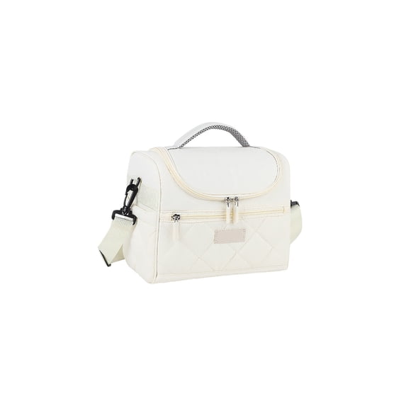 Uxgjfwu Single Shoulder Insulated Picnic Cooler Tote, Waterproof and Leakproof Lunch Bag With Detachable Strap, Large Capacity Thermal Tote for Outdoor Camping, Work and School Meals