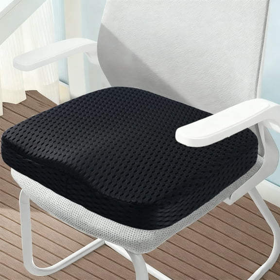 Uxgjfwu Slow Rebound Memory Foam Cushion, Universal Seat Pad for Office and Car, Anti-Missile Comfort Cushion for Chair, Driving