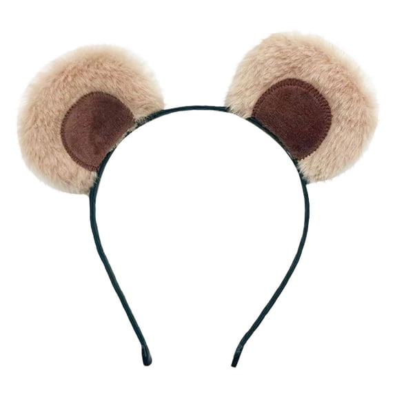 Uxgjfwu Soft Movable Cute Bear Ear Headband, Fuzzy Funny Design, Decorative Hair Accessory for Festivals, Parties, Celebrations And Photo Use