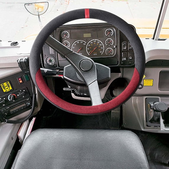 Uxgjfwu Steering Wheel Cover, Suede Leather Sweatproof and Non Slip Protective Wrap, Breathable Durable Cover for All Seasons, Enhanced Grip and Comfort for Driving