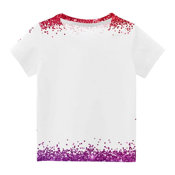 Uxgjfwu Summer Shirt Boys Girls Shirts Tshirt Short Sleeve Top Funny Graphic Tshirts 3-14 Years 4-5 Years
