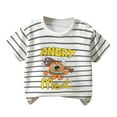 thumbnail image 1 of Uxgjfwu Toddler Girls Boys Summer Short Sleeve Prints T Shirt Tops Baby Summer Clothes Sizes 6M-5T,White, 1 of 3