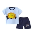 thumbnail image 1 of Uxgjfwu Toddler Outfits Summer Kids Clothing Sets Casual Cute Printed Outfits Short Sleeve Shirts Shorts 2PC Sets, 1 of 3