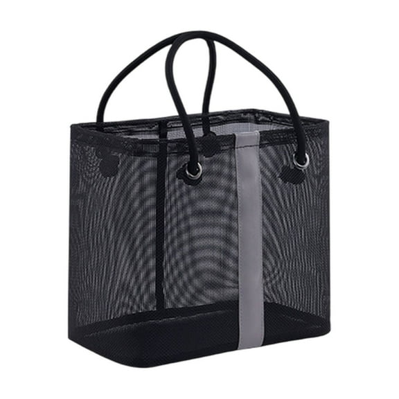 Uxgjfwu Toiletry Bag, Metal Frame Polyester Shower Caddy, Portable Bath Storage Organizer with Handle, Travel Cosmetic Pouch for Home Gym Commute