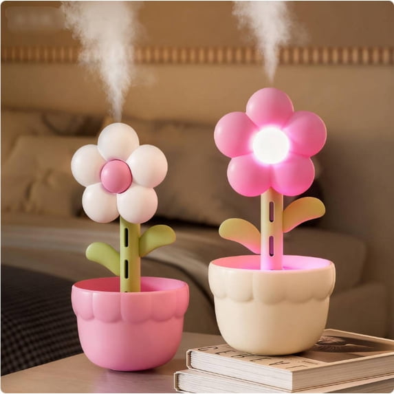 Uxgjfwu Ultrasonic Small Air Humidifier, Quiet USB Powered Desktop Mini Humidifier, Compact Mist Maker for Home, Bedroom, Office, with Large Capacity Water Tank