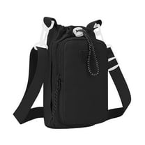 Uxgjfwu Unisex Crossbody Water Bottle Bag Insulated Leakproof Shoulder Sling Pack Portable for Hiking Travel Gym Fits Cup Phone Keys