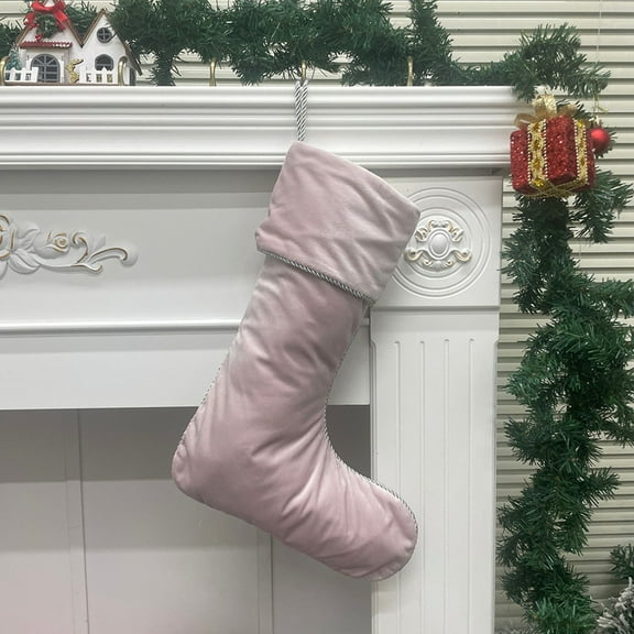 Uxgjfwu Velvet Christmas Stockings Large Size for Gift Storage Holiday Decoration Props Festive Home Decor Party Supplies