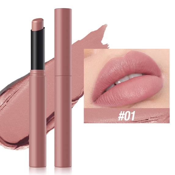Uxgjfwu Velvet Matte Lip Stick, Long-Lasting Waterproof for Moisturized Lips, Soft and Silky Touch, Create Full Lips Easy to Wear Non-Fading