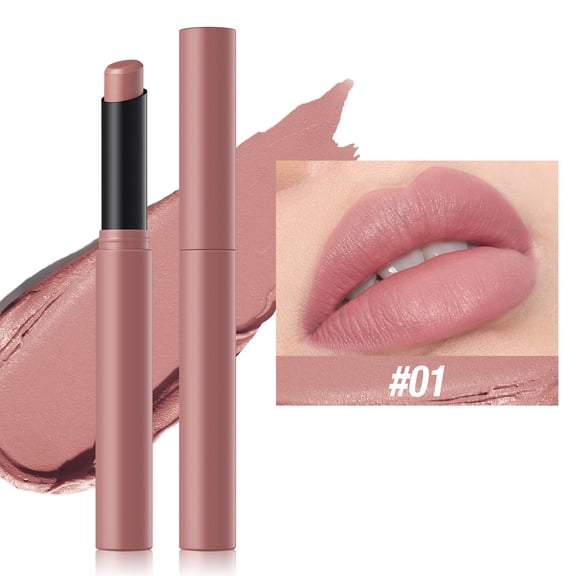 Uxgjfwu Velvet Matte Lip Stick, Long-Lasting Waterproof for Moisturized Lips, Soft and Silky Touch, Create Full Lips Easy to Wear Non-Fading