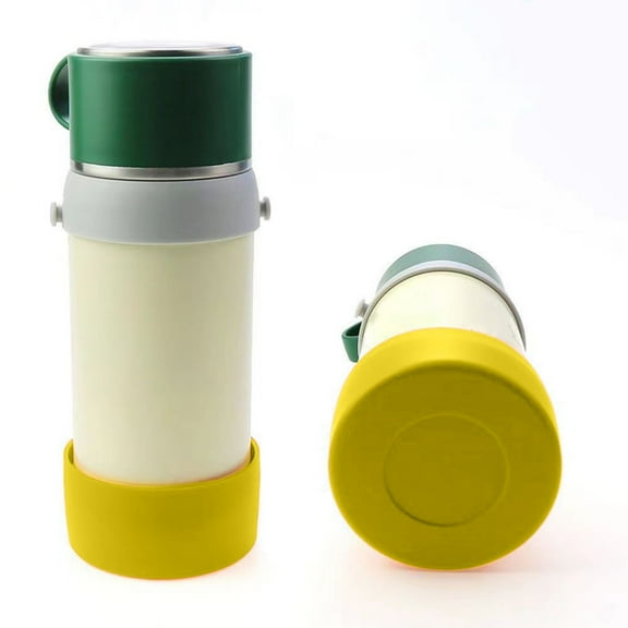 Uxgjfwu Water Bottle Sleeve, Silicone No Slip Insulation Pad, High Temperature Resistant Cup Holder, Universal Fit for Hydration Containers