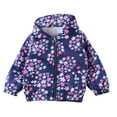 thumbnail image 1 of Uxgjfwu Windproof Jacket for Girls Casual Hoodie Jacket Long Sleeve Zipper Jacket Kids Cartoon Printed Hooded Jacket, 1 of 3