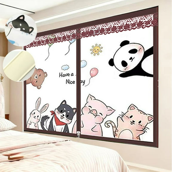 Uxgjfwu Winter Window Curtains, Thickened Windproof Curtains for Cold Weather, Thermal Insulation Curtains for Bedroom, Draft Protection, Home Warmth