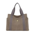 thumbnail image 1 of Uxgjfwu Women Tote Bag Canvas Hand Carry Shoulder Crossbody Purse Minimalist Large Capacity Foldable Lightweight Casual for Work Shopping Essentials, 1 of 6