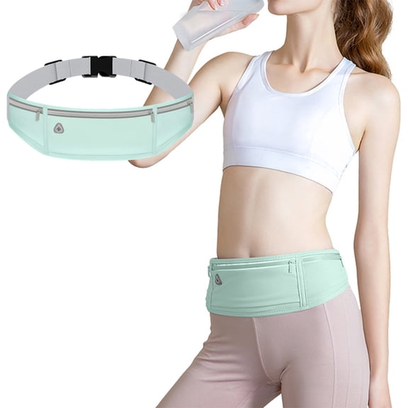 Uxgjfwu Women's Running Waist Pack, Lightweight Breathable Gym Pack with No Bounce Design for Workouts Marathon Hiking Travel Fitness Belt Bag