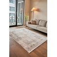 thumbnail image 1 of Uxue Absract Soyut Viscose Area Rugs for Living Room Jacquard Textured Modern Rugs Soft Geometric Rug for Bedroom Mid Century Washable Rug Non-Slip Bohemian Perfect for Dining Room Office, 1 of 8