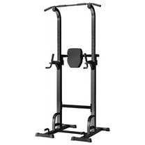 Uyhr Multi-Functional Exercise Power Stand, Heavy Duty Steel, Adjustable Height, Black