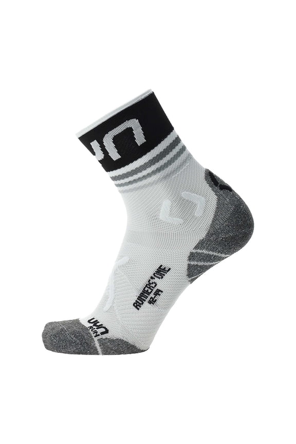Men Running Socks - One Short Socks, Sneaker Socks, Polyamide, Logo Black/White 39-41