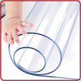 Uyoyous 79x40 inch PVC Clear Table Cover Protector, Rectangle Kitchen