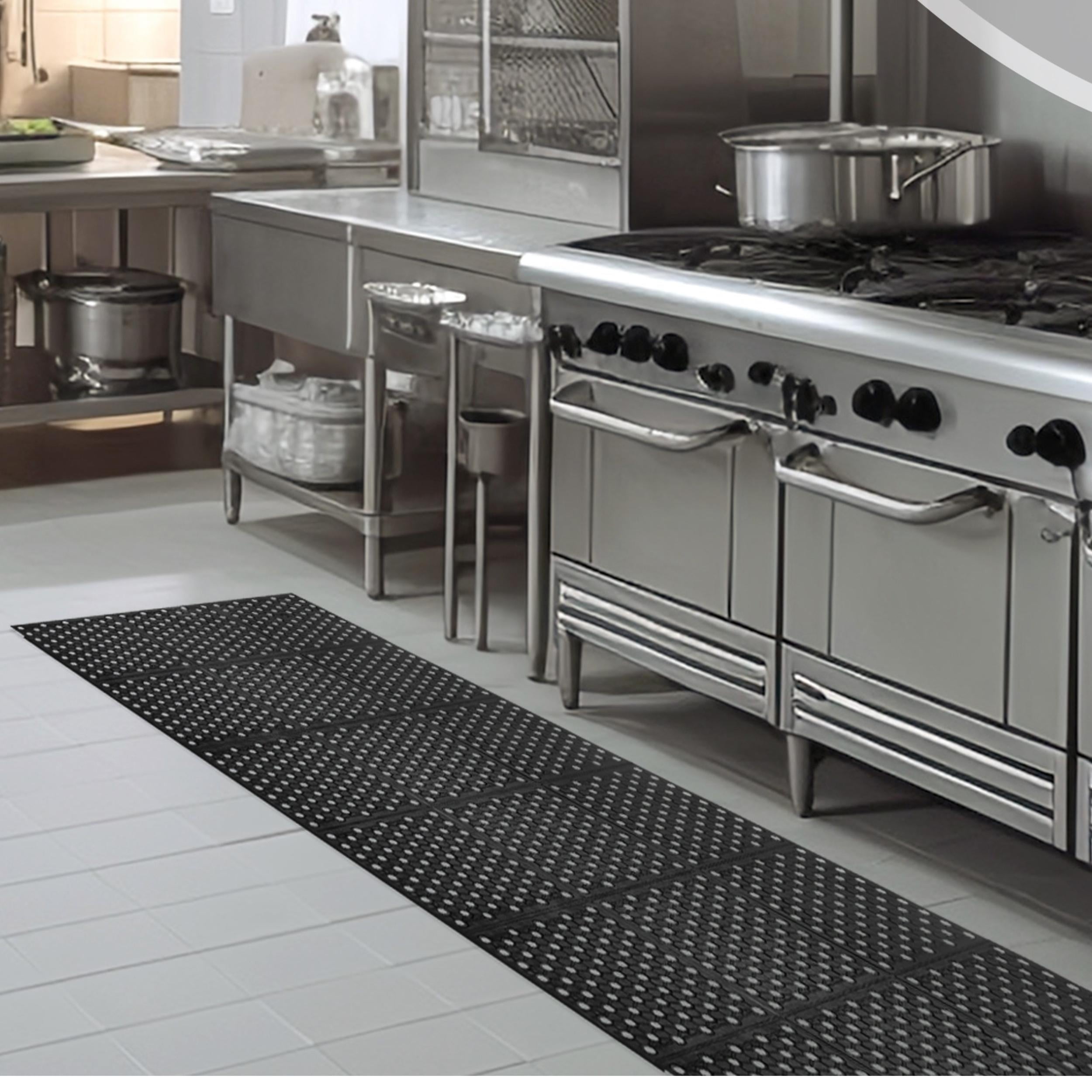 Uyoyous Rubber Floor Mat, 83 x 36 inch Kitchen Floor Mat AntiFatigue NonSlip Mat Utility Mat