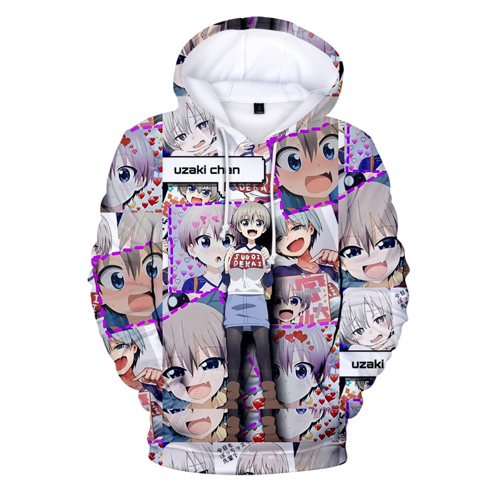 Uzaki chan Wants to Hang Out Hoodie Sweatshirt 3D Women Men Loose Anime Casual Pullovers