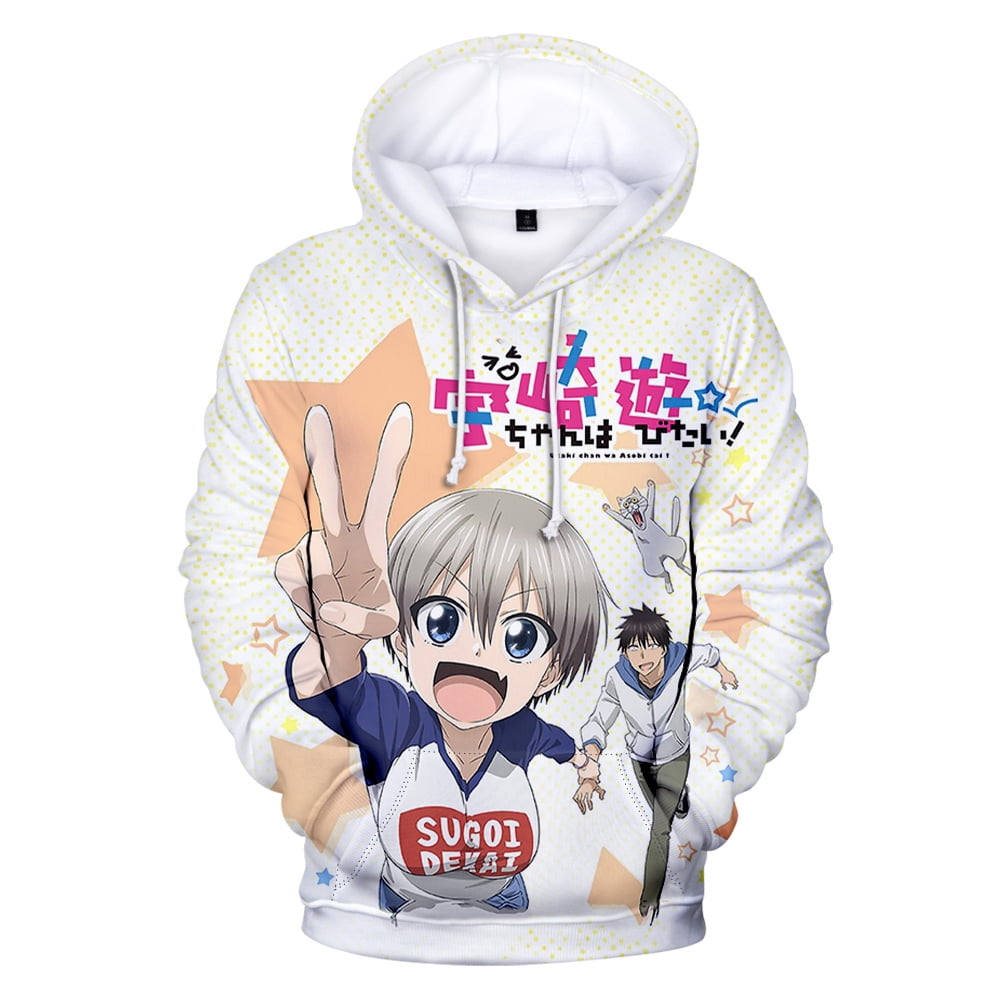 Uzaki chan Wants to Hang Out Hoodie Sweatshirt 3D Women Men Loose Anime Casual Pullovers