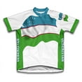 thumbnail image 1 of Uzbekistan Flag Short Sleeve Cycling Jersey  for Men - Size 4XL, 1 of 3