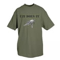 thumbnail image 1 of Uzi Does It T-Shirt Olive Drab Small, 1 of 1