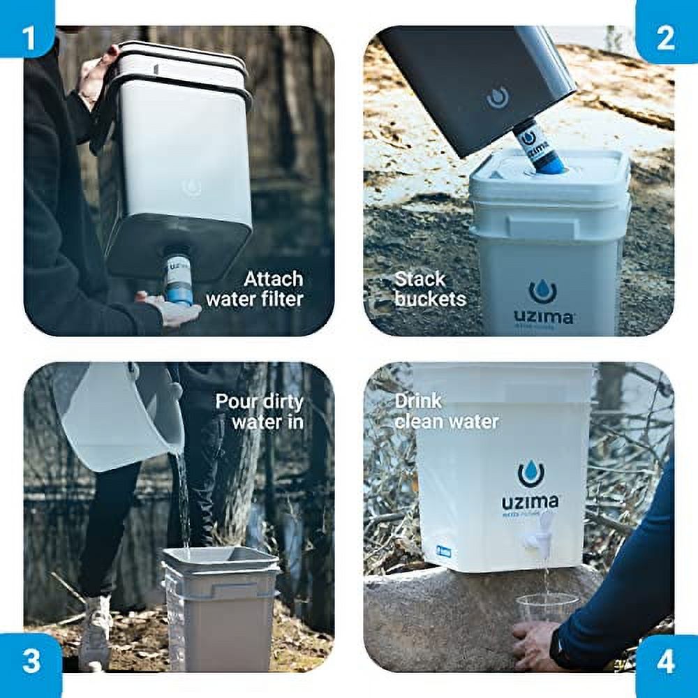 Uzima UZ2 Camping Water Filter and Drinking Water Filter System