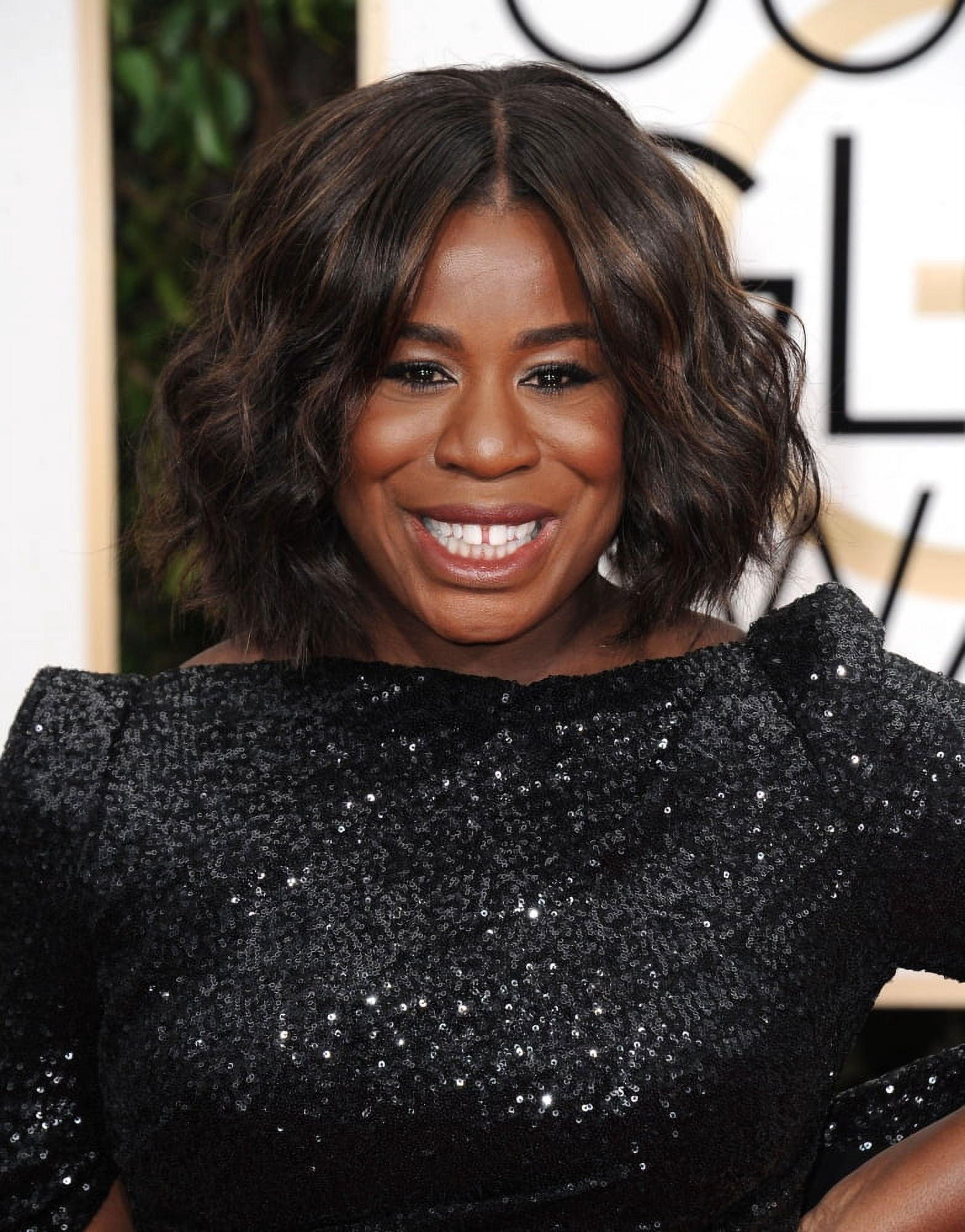 Uzo Aduba At Arrivals For 73Rd Annual Golden Globe Awards 2016 - Arrivals 2 Canvas Art -  (16 x 20)