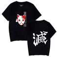 thumbnail image 1 of Uzui Tengen T-shirt summer breathable casual crewneck black and white top, 1 of 7