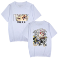 thumbnail image 1 of Uzui Tengen T-shirt summer breathable casual crewneck black and white top, 1 of 7