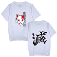 thumbnail image 1 of Uzui Tengen T-shirt summer breathable casual crewneck black and white top, 1 of 7