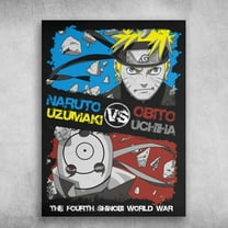 Uzumaki Naruto, Uchina Obito, The Fourth Shinobi World War, Naruto Poster 11 x 17 Inch Poster