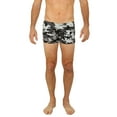 thumbnail image 1 of Uzzi Mens Swimwear Briefs Swim Suit Beachwear Boxers, Camo Black, Size: Medium, Uzzi Active Wear, 1 of 3