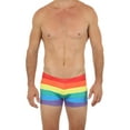 thumbnail image 1 of Uzzi Mens Swimwear Briefs Swim Suit Beachwear Boxers, Rainbow, Size: X-Large, Uzzi Active Wear, 1 of 3