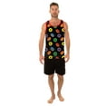 thumbnail image 1 of Uzzi Mens Tank Top Rainbow Pride Flag Sleeveless T-Shirt Fun Top, Donut, Size: Large, 1 of 2
