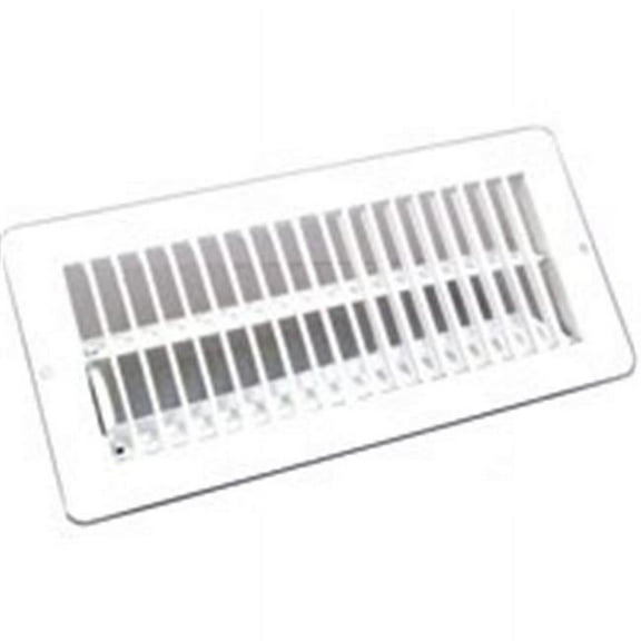 V-103WB 4 x 10 in. White Metal Register