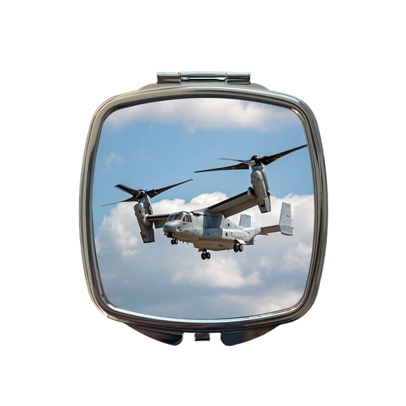 V-22 Osprey Tiltrotor Military Transport Travel Makeup Handbag Purse Small Pocket Compact Mirror