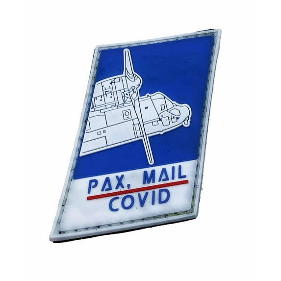 V-22 Postal PVC Patch – With Hook and Loop