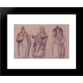 thumbnail image 1 of V.A. Kastalsky. Tree sketches 20x24 Framed Art Print by Boris Kustodiev, 1 of 2