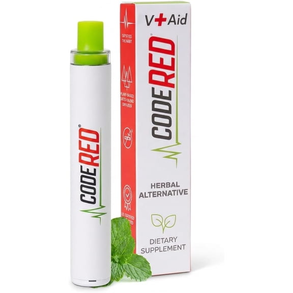 V-Aid Herbal Diffuser Pen - Plant-Based Aromatherapy Mullein Diffuser Pen Stick with Mullein Thyme & Mint - Portable Wellness Companion for Daily Balance