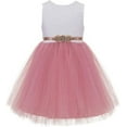 thumbnail image 1 of V-Back Backless Lace Flower Girl Dress Junior Bridesmaid Pageant 206R1, 1 of 3
