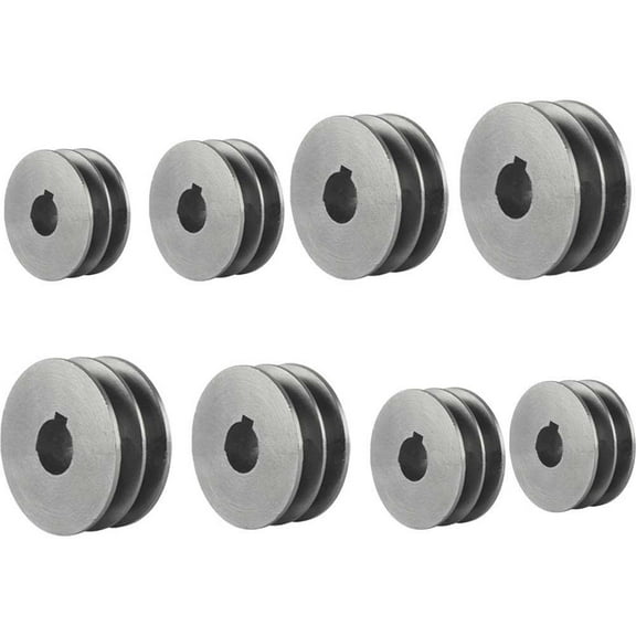 V-Belt Pulley A Type Double Slot Pulley Motor Pulley Material Cast Iron Dia 50Mm-100 Power Tool Replacement Accessories 50X31X19Mm Fangkenuo