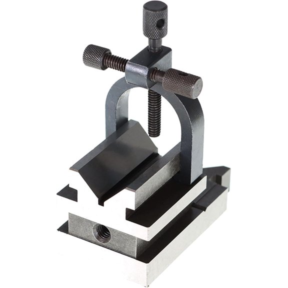 V-Block Hard Steel Full Angle and Clamp Accurate to 0.0003 Inch for Layout Machining and Grinding