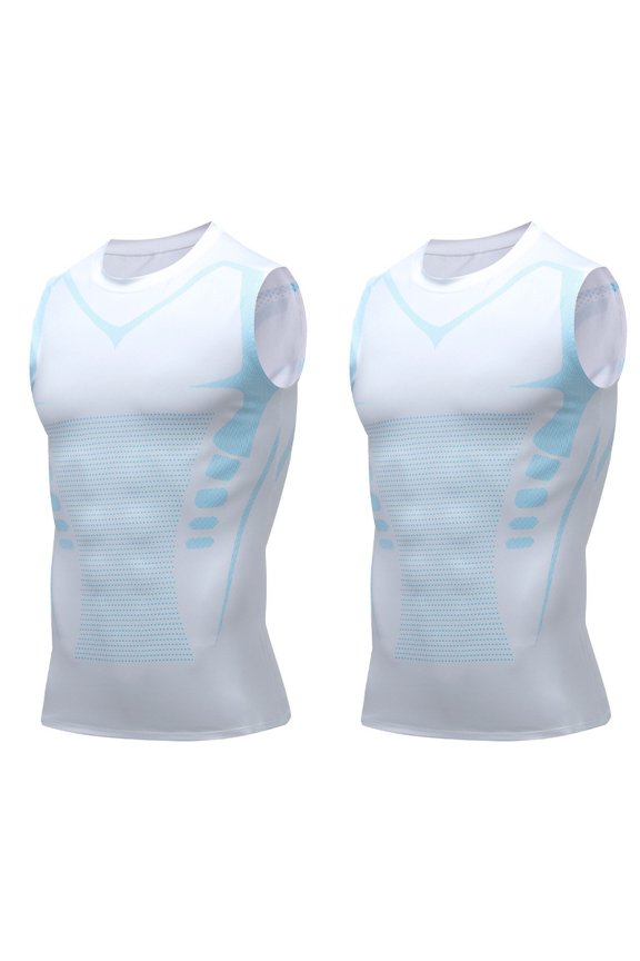 V Boost Shape Wear Shirt for Men, V-Boost V2 Compression Tank, Mens Tank Tops,Sport Running Dry Fit Gym Shirt, Wicking Athletic Mesh Breathable Muscle Tee Workout Sleeveless Shirts