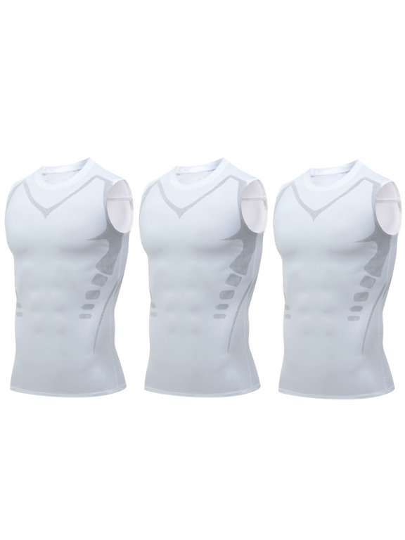 V Boost Shape Wear Shirt for Men, V-Boost V2 Compression Tank, Mens Tank Tops,Sport Running Dry Fit Gym Shirt, Wicking Athletic Mesh Breathable Muscle Tee Workout Sleeveless Shirts