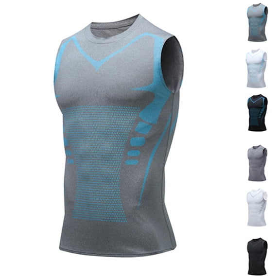 V-Boost, V2.0 Compression Shaping Shirt Tank Men, Men Sport Running Moisture Wicking Dry Fit Breathable Sleeveless Vest Gym Shirt